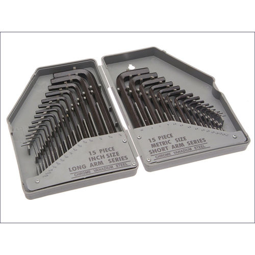 Faithfull 30pce Metric/Imperial Hex Key Set (5023969210964)